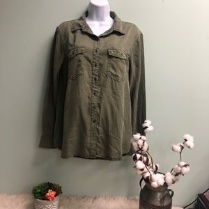 Buffalo David Bitton | Women's Button Down Shirt | Green | Size M